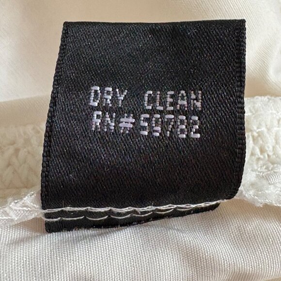 Adrianna Papell White Ivory Lace Eyelet Sheath Dress, Sleeveless Women's Size 10 - Picture 10 of 11